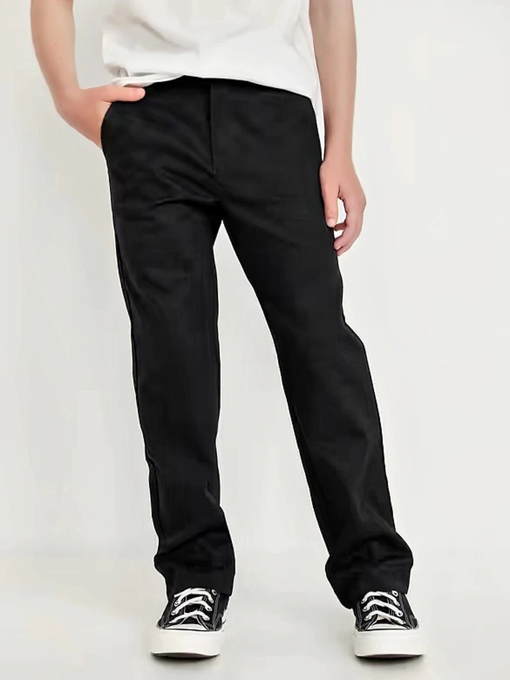 Old Navy Black Built-In Flex Straight Leg Boys’ Uniform Pants Size 12